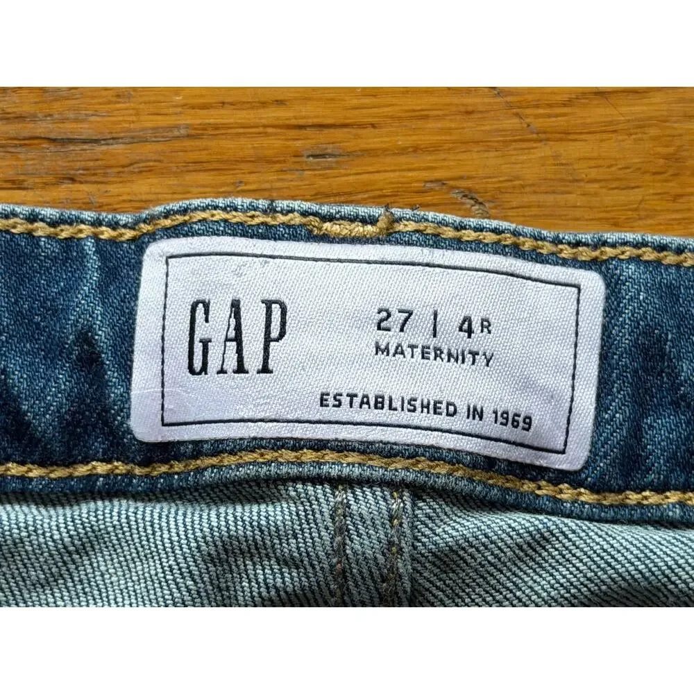 GAP Maternity Crop Jeans sz 4R/27 (expands to 32